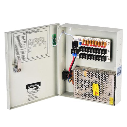 9 Port 12V 5A cUL Listed Power Box